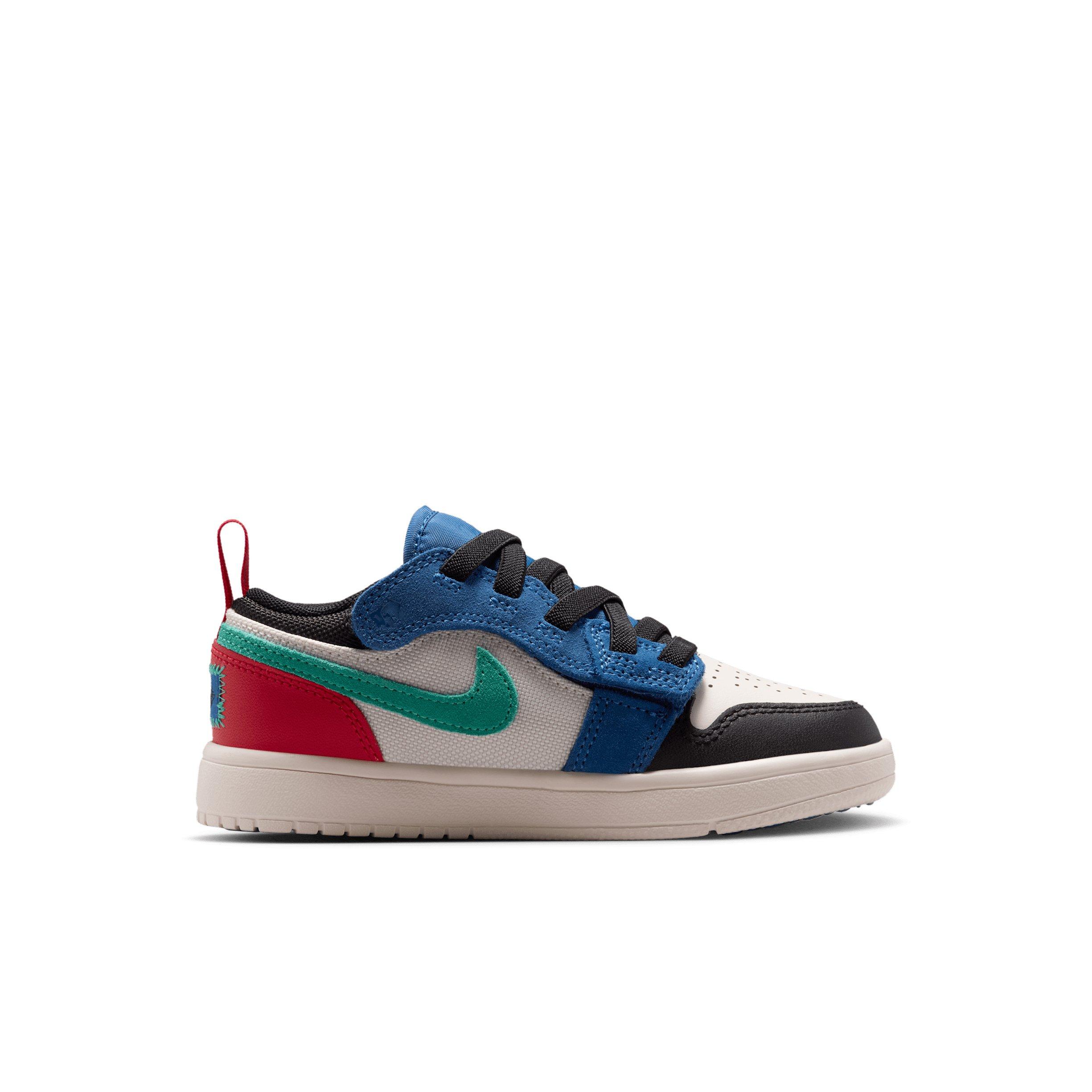 Jordan 1 Low Alt "True Blue/University Red/Kinetic Green/Black" Preschool Boys' Shoe - BLUE/RED/GREEN/BLACK